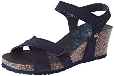Panama Jack Vieri Basics, Sandalia con Pulsera Mujer, Azul (Marino B1), 38 EU