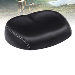 Opaltool Sillín de bicicleta sin nariz, cómodo asiento de bicicleta ancho grande con cojín acolchado de espuma viscoelástica para la mayoría de las bi precio