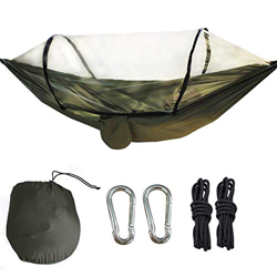 Biuzi Hamaca Tela de Poste, 1Pc Tela de paracaídas Mosquitera portátil Tienda de Hamaca Camping al Aire Libre Cama Colgante Doble Silla Colgante(re) precio