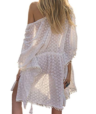 AiJump Túnica Pareo Vestidos de Playa Beachwear Bikini Cover Up para Mujeres