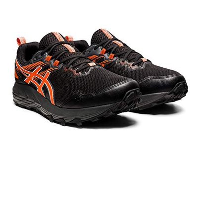 Asics Gel-Sonoma 6 G-TX, Trail Running Shoe Hombre, Black/Marigold Orange, 43.5 EU