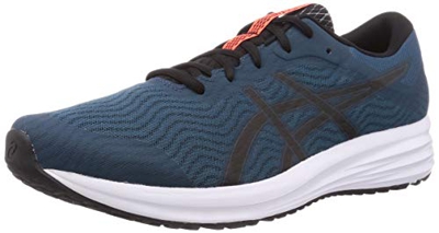 Asics Patriot 12, Sneaker Hombre, Magnetic Blue/Black, 43.5 EU