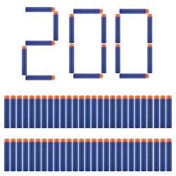 WolinTek Nerf N-Strike 200pcs 7.2cm Espuma Suave Dardos,Recarga Dardos,Recarga Bala Blasters para Nerf N-Strike Elite Serie Niños Juguete Pistola precio