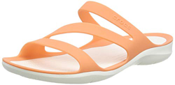Crocs Swiftwater Sandal Women, Sandalias de Punta Descubierta para Mujer, Naranja (Grapefruit/White 82q), 41/42 EU características