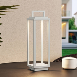 Lucande Mirina farol exterior LED, USB, blanco en oferta