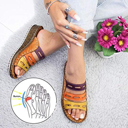 BABYS'q Sandalias de corrección de Hueso de Dedo Gordo para Mujer, Sandalias ortopédicas de juanete Corrector con Soporte de Arco Zapatillas Romanas C características