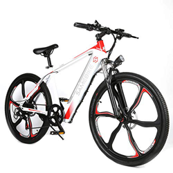 Bicicleta Eléctrica 250W 26 Pulgadas Bici de Ciudad/Montaña 36V 8AH para Adultos Hombres Mujeres de Altura 1,5-2 Metro con Batería de Litio Shimano 7  en oferta