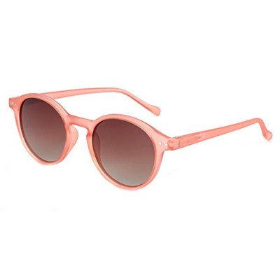ZENOTTIC Gafas de sol Polarizadas Redondo Retrospectivo Cl¨¢sico Retrospectivo Lentes de sol Marco UV400 Para hombres y mujeres ¡­ (ROJO + TÉ)