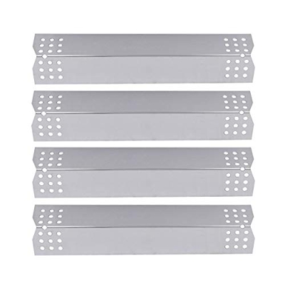 Denmay 36,8 cm de Acero Inoxidable Protector de Calor para Parrilla Nexgrill Master Charbroil y Otras Parrillas de Gas, Cubierta de Quemador Deflector