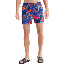 Superdry Super 5s Beach Volley SWM Shrt Pantalones Cortos, Azul (Paradise Palm Racer Cobalt 3ea), S para Hombre características