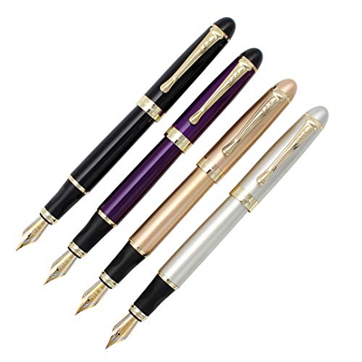 Zoohot 4 piezas jinhao x450 Plumas estilográficas punta mediana ejecutivo de negocios Pen