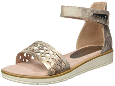 Marco Tozzi 2-2-28601-24, Sandalia con Pulsera Mujer, Rosa (Rose Metallic 592), 40 EU