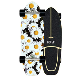 WRISCG Surfskate Skateboard Completo Arce Tablero 78×24cm, Rodamientos de Bolas ABEC Alta velicidad, 7 Capas Arce Duro, Carga de hasta 150 kg, para Pr en oferta