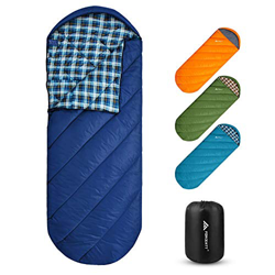 Forceatt saco de dormir para acampar, saco de dormir para mochileros de 3 a 4 estaciones, ligero, transpirable y cálido, adecuado para adultos, adoles en oferta