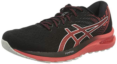Asics Gel-Cumulus 22 Tokyo, Road Running Shoe Hombre, Black/Sunrise Red, 39.5 EU
