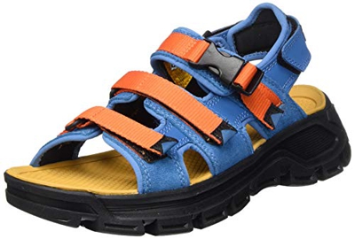 Cat Footwear Progressor Buckle, Sandalias de Gladiador Unisex Adulto, Multicolor (Faience 18/4232/Red Orange 17/1464 Multi), 43 EU