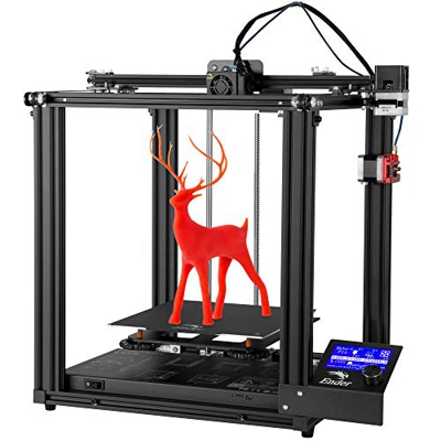 Impresora 3D Creality Ender-5 Pro, nueva Ender-5 mejorada con placa base silenciosa, tubo de PTFE Capricornio, máquina de extrusión de metal