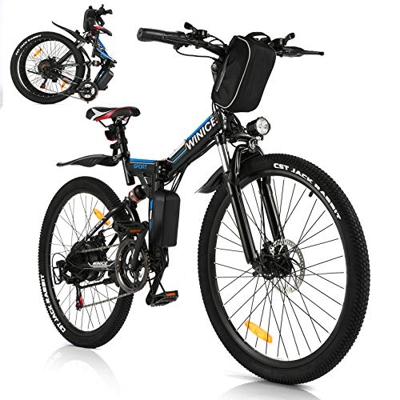 Vivi Bicicleta Eléctrica Plegable, 26 Pulgadas para Bicicleta De Montaña Eléctrica para Adultos, Motor De 250 W con, Engranaje De 21 Velocidades De Su