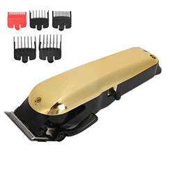 Cortapelos, titanio dorado, hombres, tallado, motor reforzado, herramienta de corte de cabello de alta dureza, peluquería eléctrica, peluquería para p en oferta