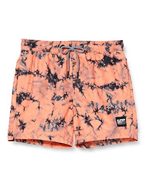 Superdry Volley Swim Short Pantalones Cortos, Naranja (Coral Tie Dye 3gc), XXL para Hombre