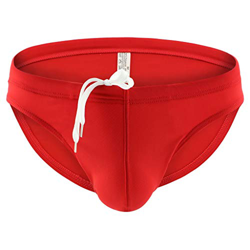 QinMMROPA bañador de Slip Hombre natación de Surf de Playa Natación Boxer bañadores Shorts Rojo L características