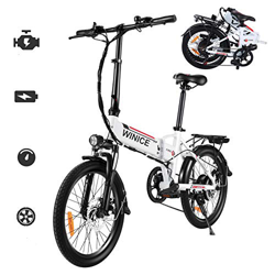 Vivi Bicicletas Electrica Plegable Adulto, 20'' Ebike Motor de 250W, Batería de Litio Extraíble de 36V 8Ah, 3 Modo de Trabajo, Profesional de 7 Veloci precio