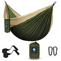 ERUW Camping Hamaca,Hamaca Ultraligera para Viaje y Camping Portátil Paracaídas Secado Rápido, Columpio de Nailon 210D para Patio y jardín (55''W108'' precio