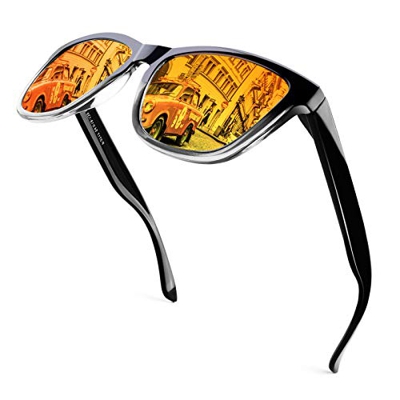 CGID Gafas de Sol Polarizadas Hombre y Mujer Retro Deportivos 80's Ultra Light Protección UV400 MJ17