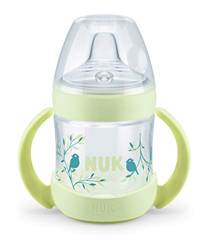 NUK Nature Sense - Botella para aprender a beber de 6 a 18 meses, indicador de control de temperatura, 150 ml, válvula anticólicos, boquilla antigoteo precio