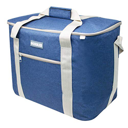 ToCi Nevera portátil grande de 36 litros, bolsa isotérmica, bolsa de pícnic, color azul marino para picnic, camping, vacaciones, senderismo características