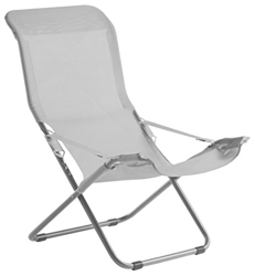 fiam Tumbona Fiesta Aluminium Marco y Textil cod. 027TX BIGR Blanco/Gris características