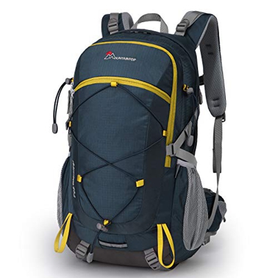 MOUNTAINTOP Mochilas Senderismo 40 litros Alta Capacidad Impermeable Hombre Mujer Escalada Deporte Morral con Cubierta De Lluvia para Viajes Acampadas