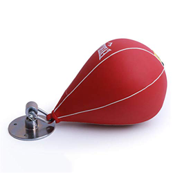 Saco de boxeo Speed ​​Bag - Bola de perforación giratoria de cuero resistente para colgar - Saco de boxeo en forma de pera con accesorios de montaje,  en oferta