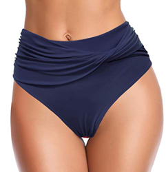 SHEKINI Mujer Bikini brasileña Traje de baño diseño retorcido Playa Estiramiento Sexy Bikini brasileño de Cintura Alta Braguita de Bikini (M, Twist-Az en oferta