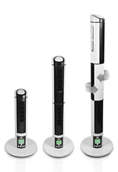 GLAZIAR 3 Ventilador torre 3 en 1. Tres direcciones, 45 W, Plástico, 9 Velocidades, Blanco/negro características