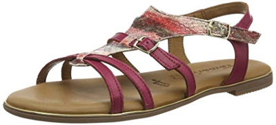 Tamaris 1-1-28171-24, Sandalia con Pulsera Mujer, Rojo (Berry Red/Comb 554), 39 EU