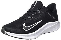 NIKE Quest 3, Running Shoe Hombre, Black White Iron Grey, 42 EU características
