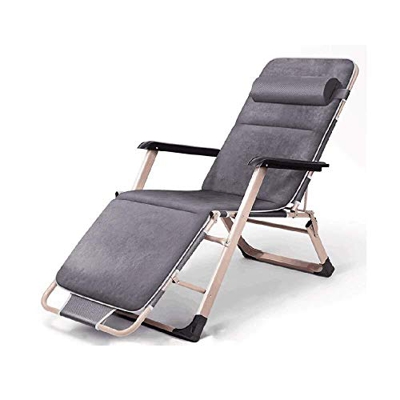 JFya Tumbona reclinables Hamaca, Cero Gravedad Silla Perezosa con Brazos de campaña al Aire Libre de Viaje Jardín Hamaca Cubierta de la Siesta de Ocio