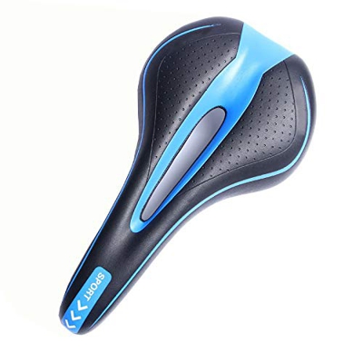 ThreeH Asiento de Bicicleta Asiento de Ciclismo de Carretera Profesional Cojín Suave a Prueba de Golpes BP11,Black