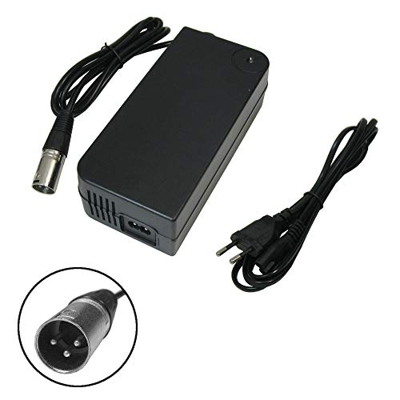 Trade-Shop - Cargador de alto rendimiento 4 A, 54,6 V, 4 A, para baterías de 48 V, conector XLR de 3 pines (18,5 x 15,5 mm) para bicicleta eléctrica P