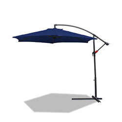 BMOT Sombrilla con manivela 3m Parasol Sombra Playa Verano quitasol de Exterior jardín Protección UV40+ para Patio Terraza Playa Camping en oferta