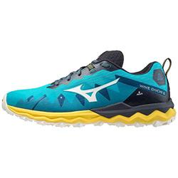 Mizuno Wave Daichi 6, Zapatillas para Carreras de montaña Hombre, Scubab Azufre Blanco de Nieve, 46.5 EU en oferta
