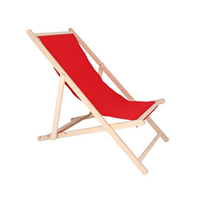 Hamaca sin Barniz Lona roja