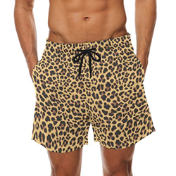 COOSUN - Bañador para hombre, diseño de leopardo, de secado rápido Multicolor multicolor L características