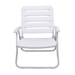 Arcoiris Silla Reclinable de Jardín Exterior, Interior, Silla Plegable Blanco de Aluminio (Pack 1, Blanco) características