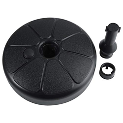 Growcolor Base de Paraguas Soporte de plástico Patio Exterior Patio Jardín Forma Redonda Agua Arena Relleno en oferta