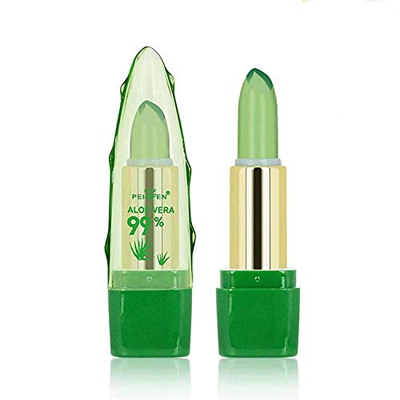 ADICOM Color Changing Aloe Vera Lip Balm, Clear Jelly Lipsticks, Moisturizing/Natural/Long Lasting Nutritious Magic Temperature Color Change Lipstick 