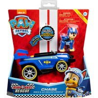 Vehículo de carreras Deluxe de Chase Listos para el rescate con sonidos, a partir de 3 años, Vehículo de juguete características
