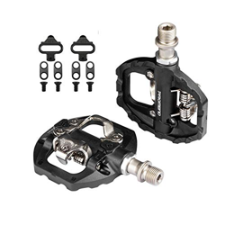 Multipurpose Dual Platform SPD Pedal, Compatible with Shimano SPD Mountain Bike for Indoor Exercise Bike, spin Bike and All 9/16"axle Bikes precio