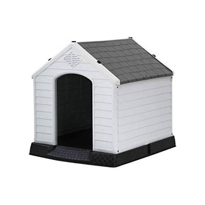 7H SEVEN HOUSE Caseta de Resina para Perros 7house | Caseta para Perros Pequeños | Dimensiones 66,5x73,6x69,5cm | Caseta de Plástico 100% Reciclable y